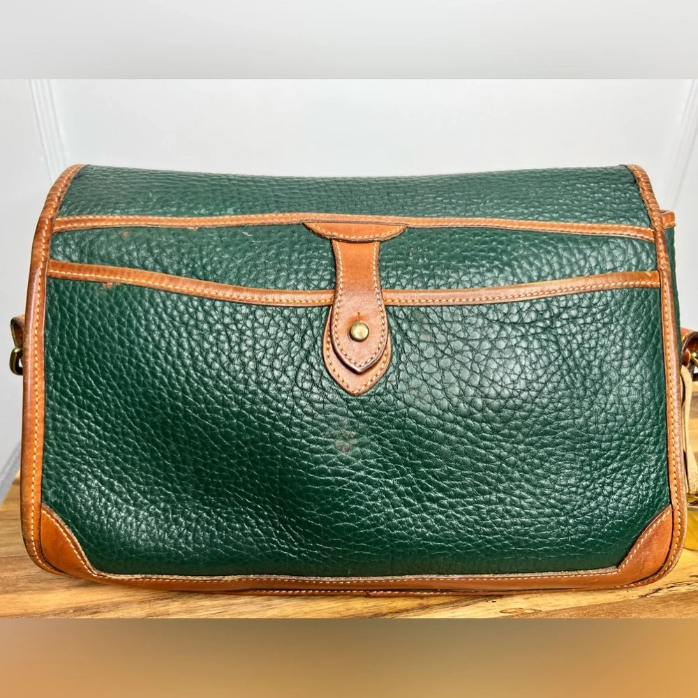 Vintage Green Dooney & Bourke Surrey Crossbody Messenger bag - Picture 8 of 10